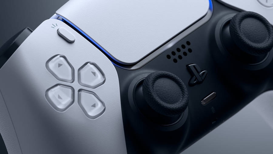 PS5 Wireless White Controller wallpaper