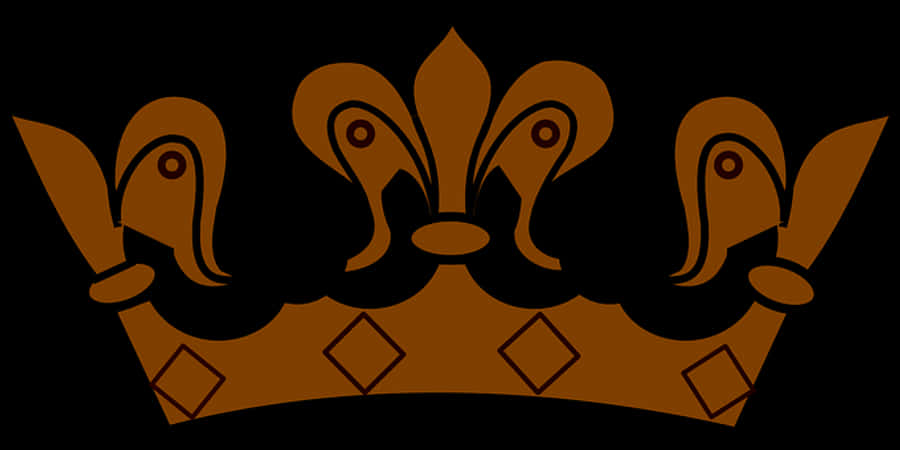 Bronze Crown Silhouette