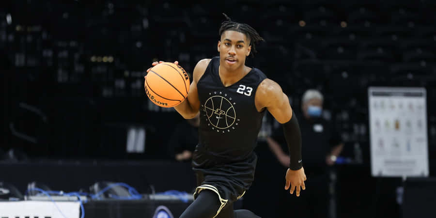 Basketballspieler Dribbling Aktion