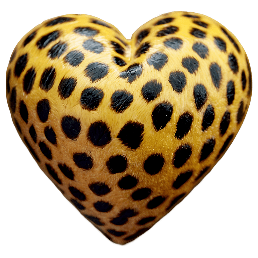 Bold Leopard Heart Icon PNG ycv