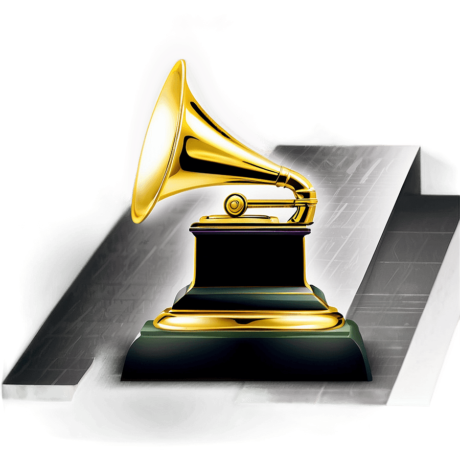Grammy Statue Illustration PNG pdu98