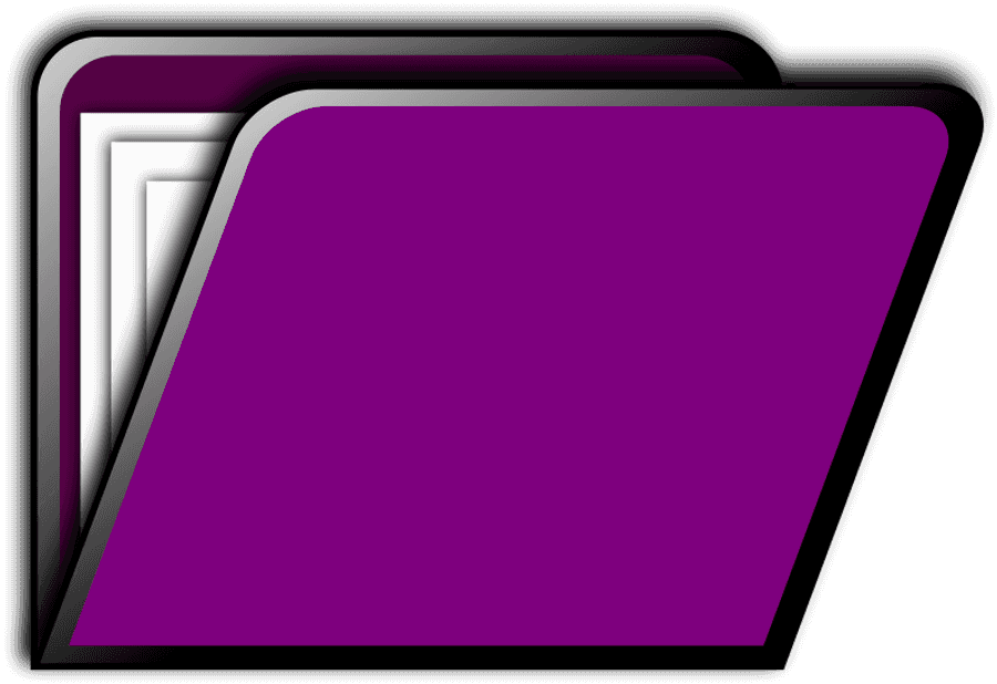 Purple Folder Icon Stack