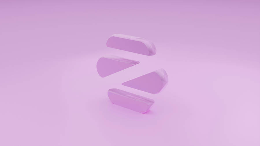 Download Purple Pastel Aesthetic 3d Cut-outs Wallpaper | Wallpapers.com