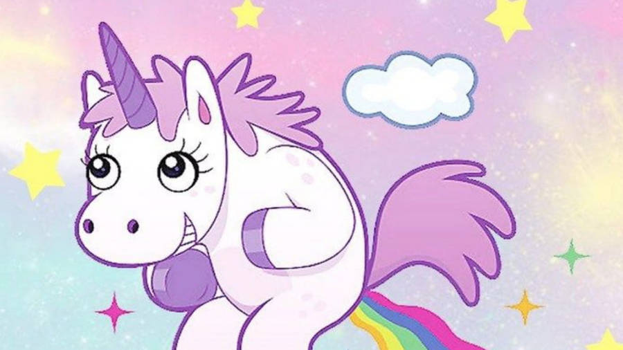 Download Purple Rainbow Unicorn Wallpaper | Wallpapers.com