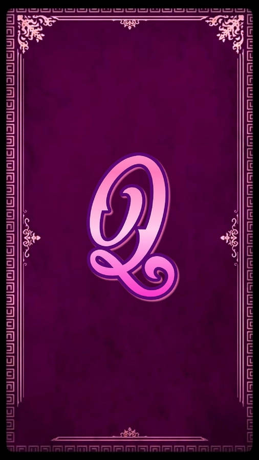 Download Purple Theme Letter Q Wallpaper | Wallpapers.com