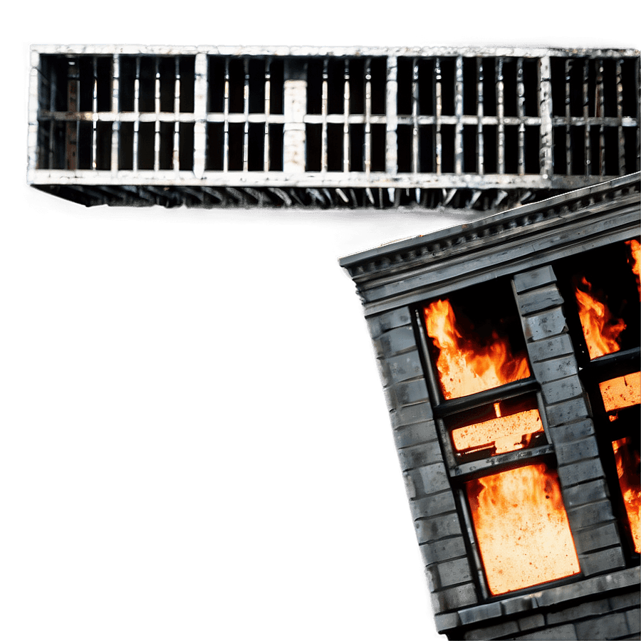 Burned House Rubble PNG vts