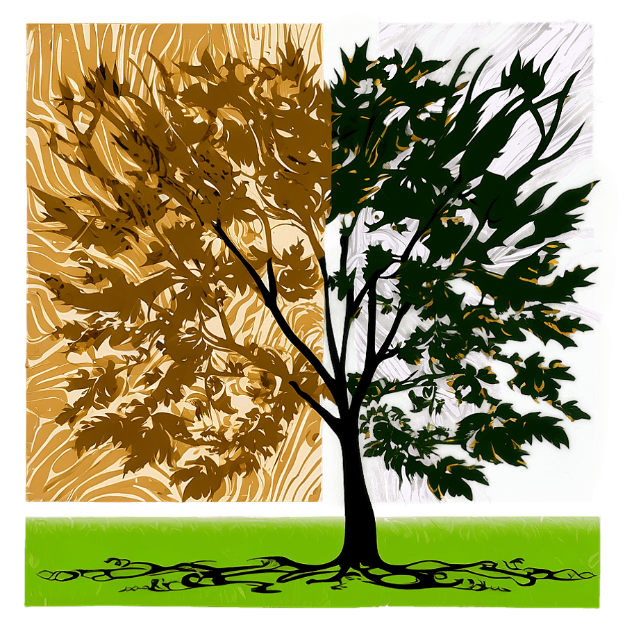 Dawn Tree Line Art PNG 06292024