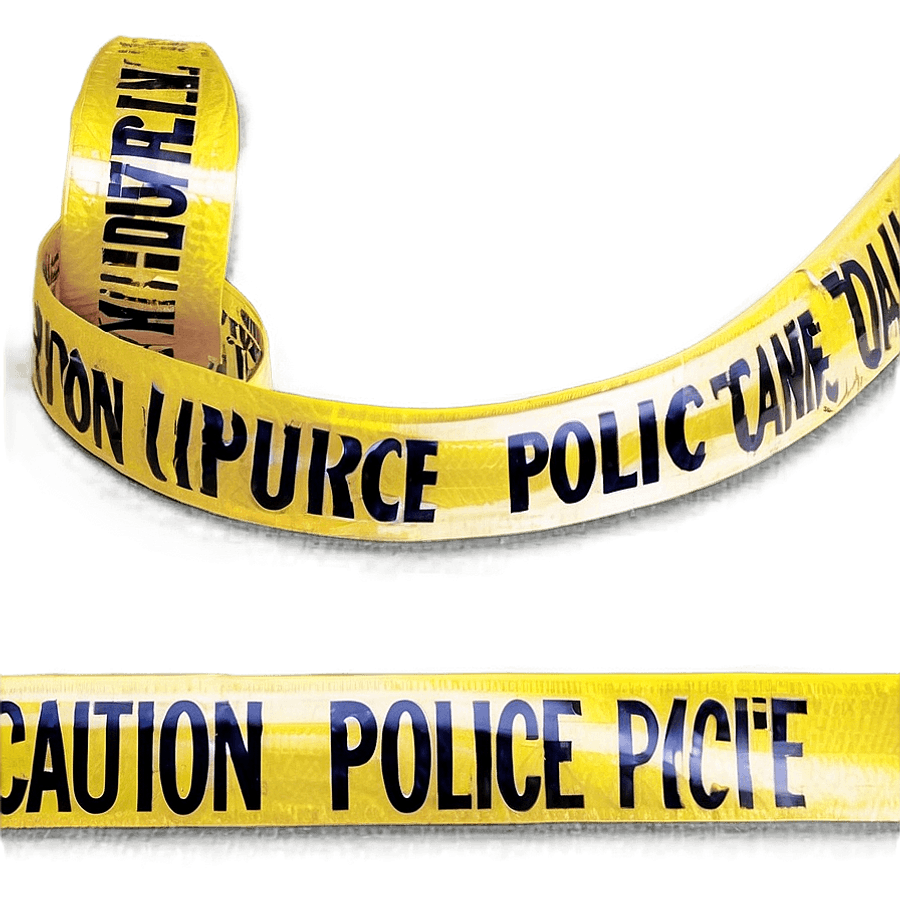 Caution Police Tape Graphic PNG 79