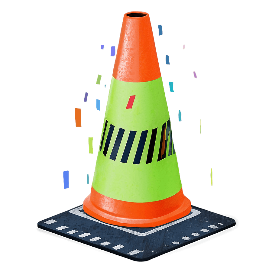 Traffic Cone for Pedestrian Safety PNG yoa
