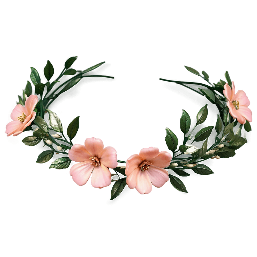 Glitter Flower Crown PNG uma