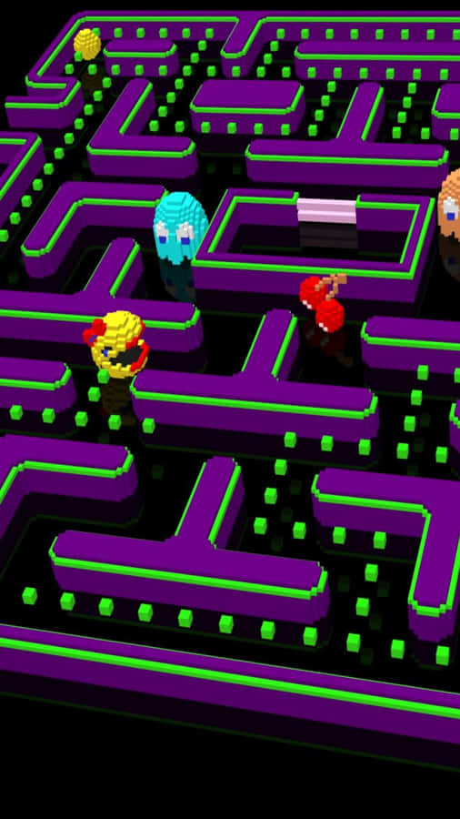 Gioco Arcade Illuminato sullo Schermo dell'iPhone