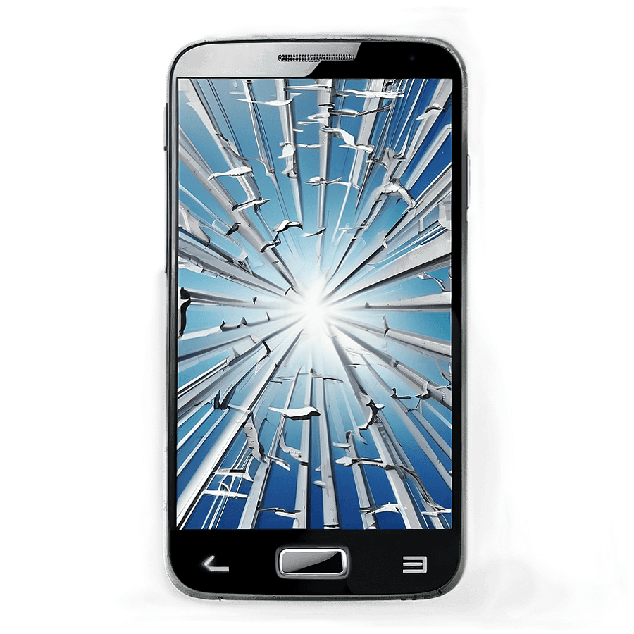 Virtual Cracked Screen Design PNG vss