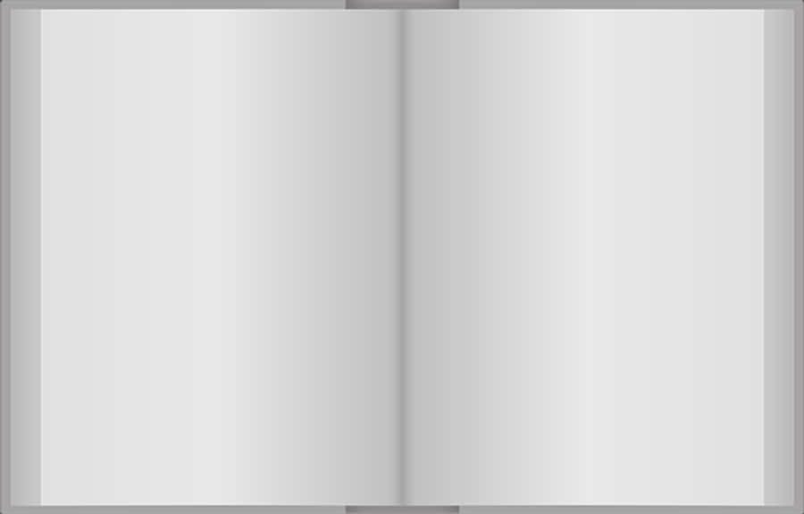 Blank Open Book Mockup