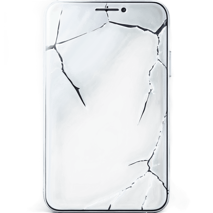 Cracked Screen Visual Effect PNG hks9