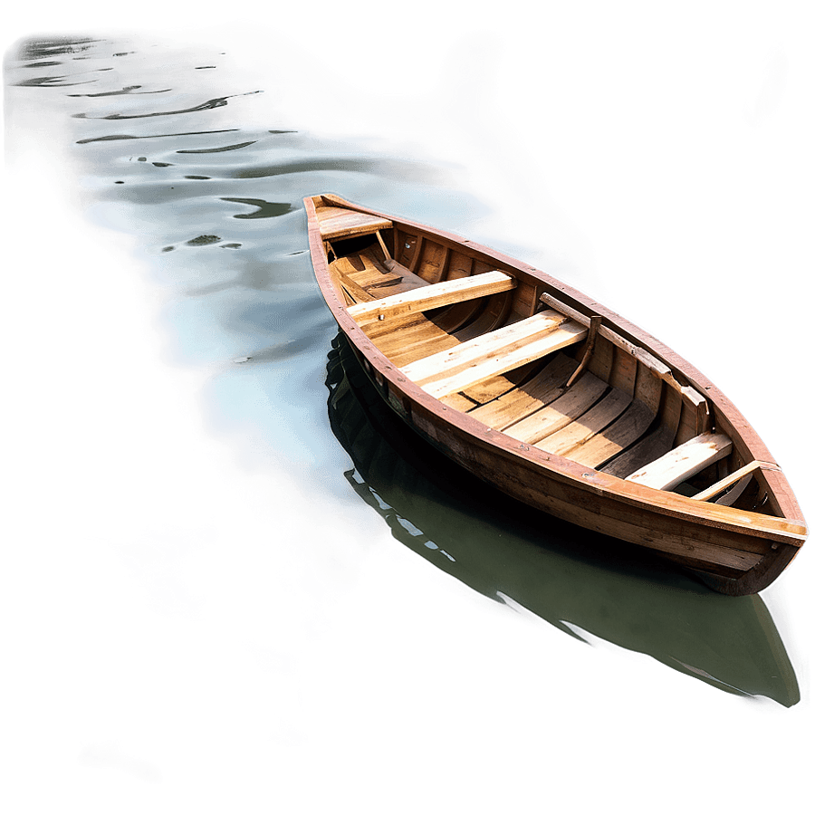 River with Wooden Boat PNG 38