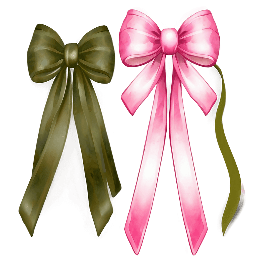 Fancy Pink Bow PNG 05252024