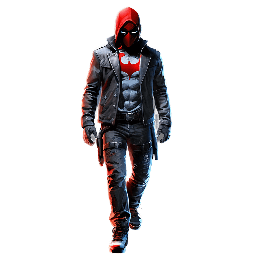 Red Hood Grunge Style PNG 37