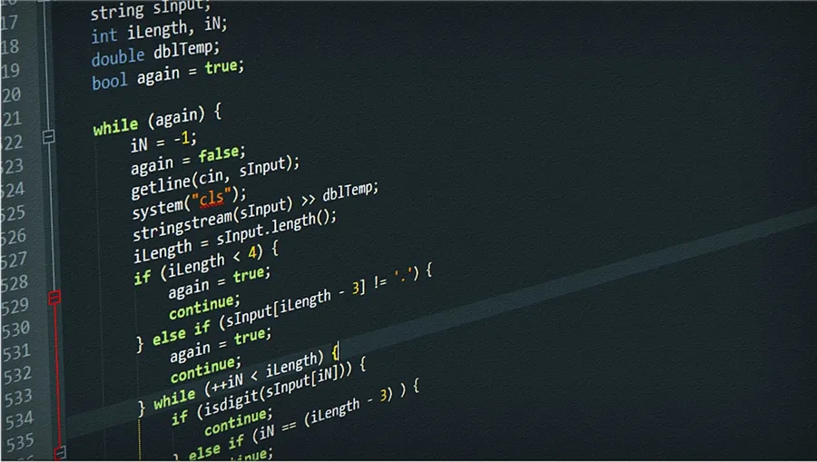 Web developer coding image showing commands wallpaper.