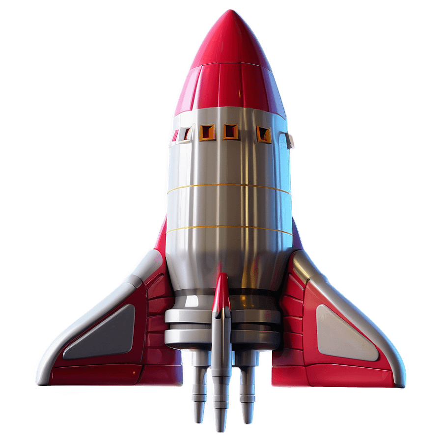 Sci-Fi Rocket Ship PNG 05252024