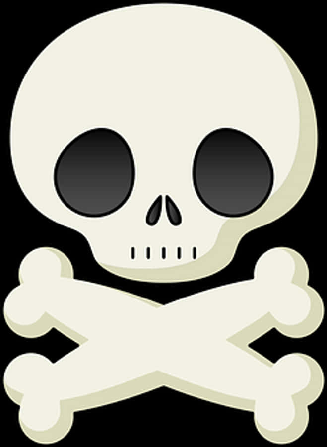 Stylized Skulland Crossbones Graphic