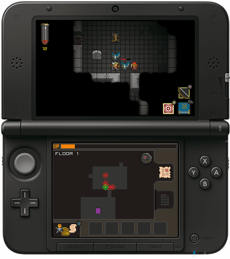 Handheld Gaming Consolewith Dungeon Game