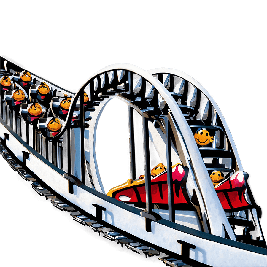 Roller Coaster with Horror Theme PNG nbp