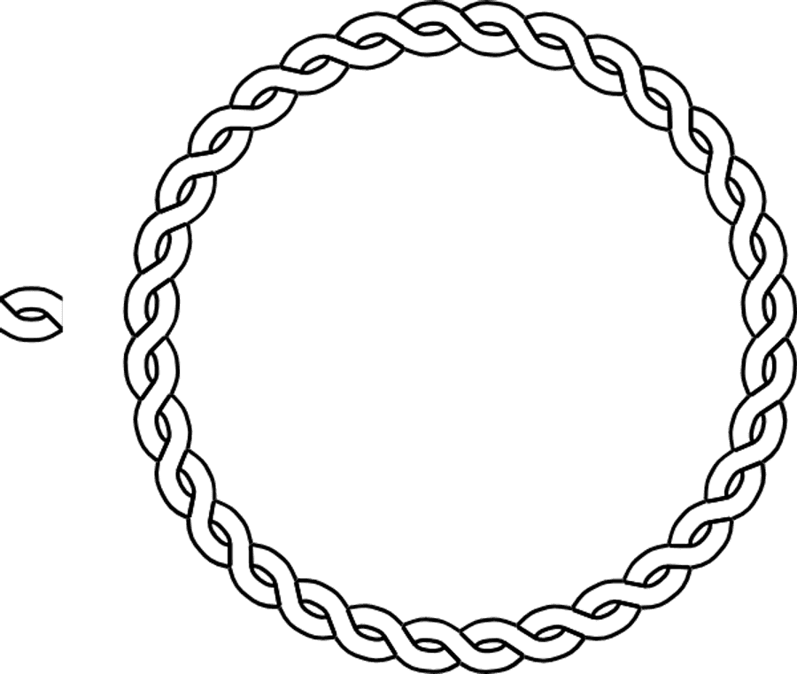 Circular Chain Link Border Graphic