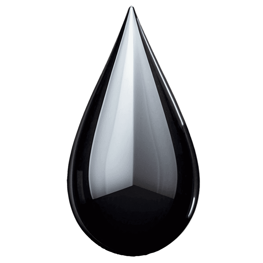 Elegant Glass Tear Drop PNG 05252024