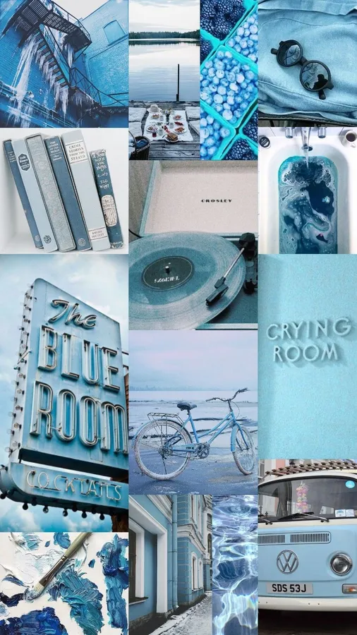 Blue Collage