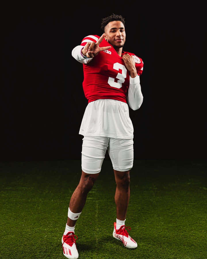 Fußballspieler Porträt Pose