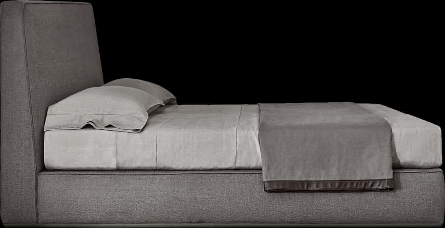 Grab And Download Bed Png Image Without Background - Bed Side View Png, Transparent Png