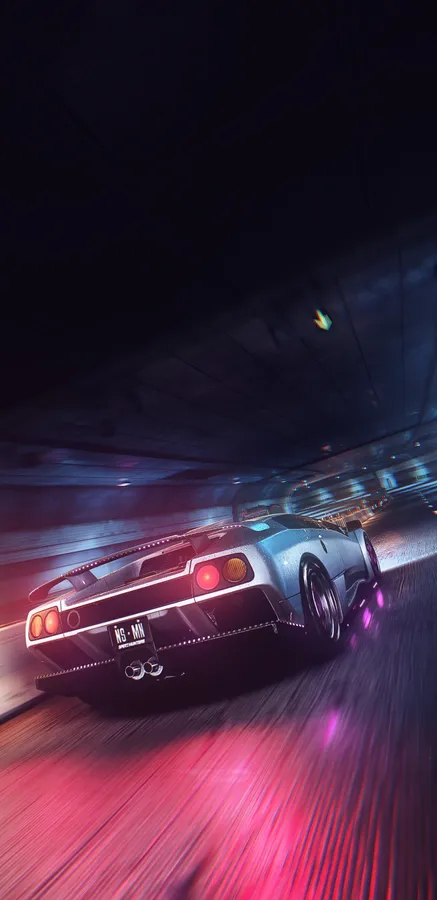 Neon Lamborghini