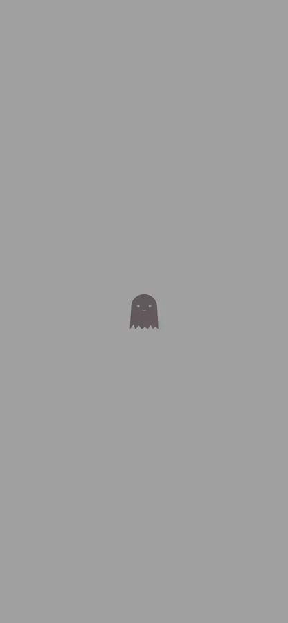Cute Simple Gray Ghost