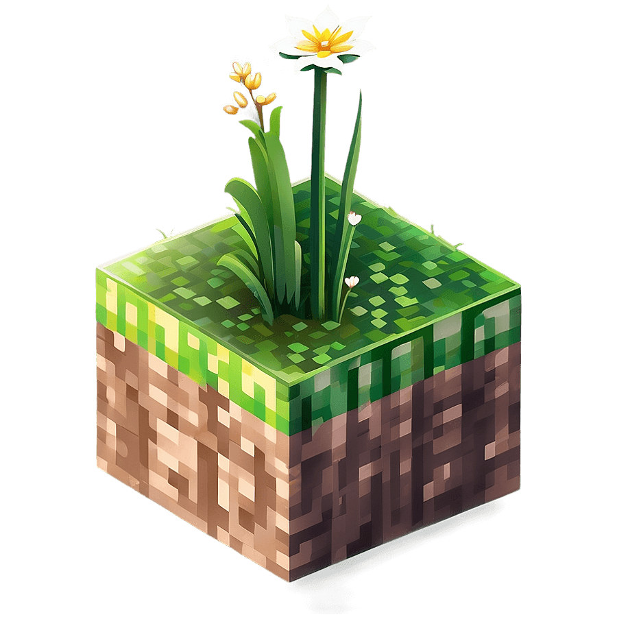 Minecraft Grass Block Icon PNG 23