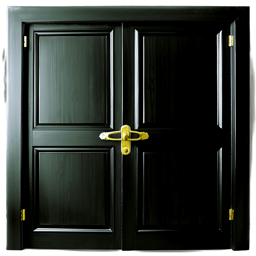 Black Closed Door Photo PNG 06292024