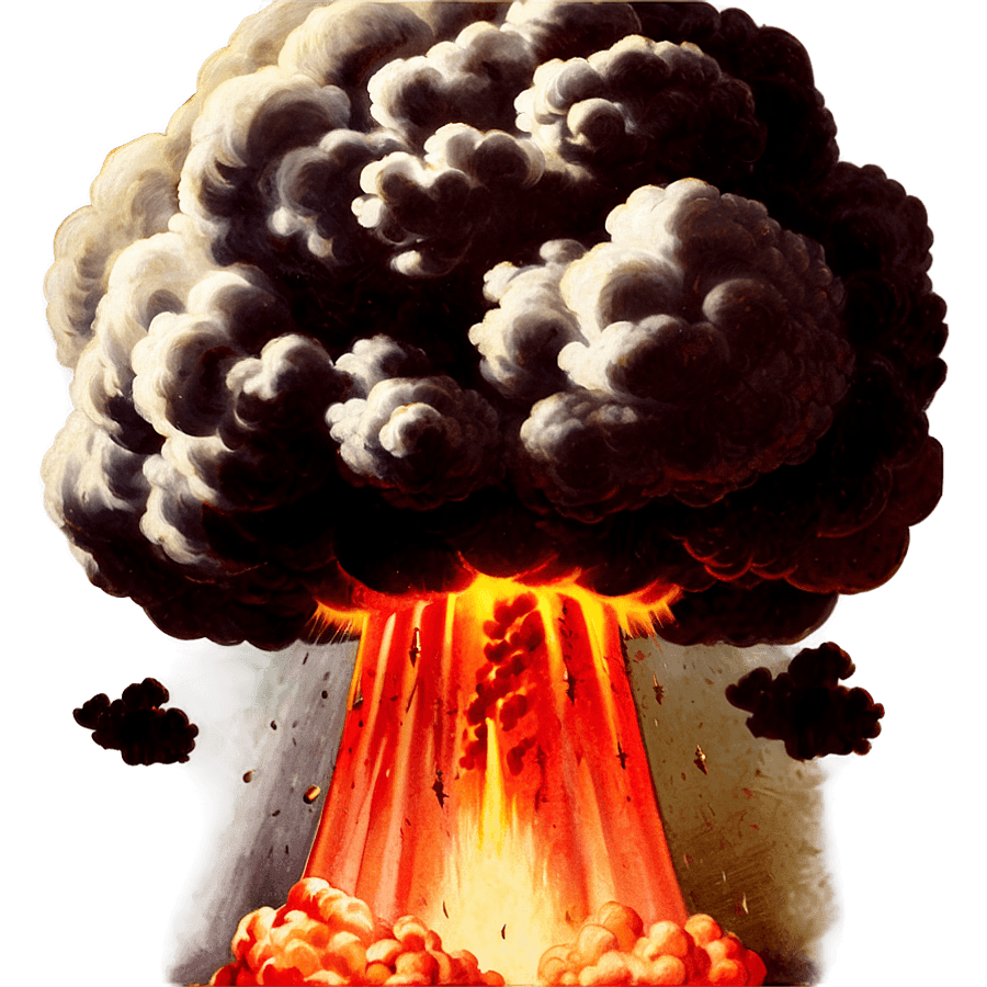 Vintage Atomic Bomb PNG 05262024