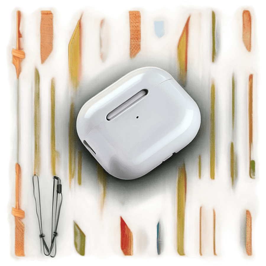 Apple AirPods Side View Illustration PNG 89