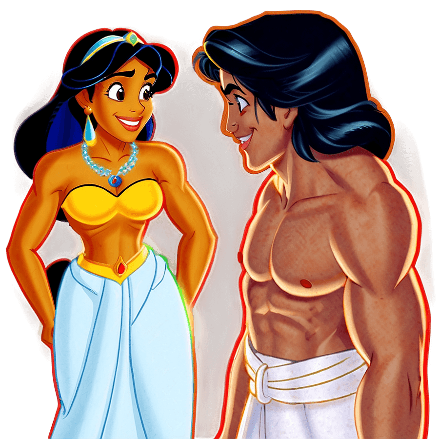 Aladdin and Jasmine PNG fus63