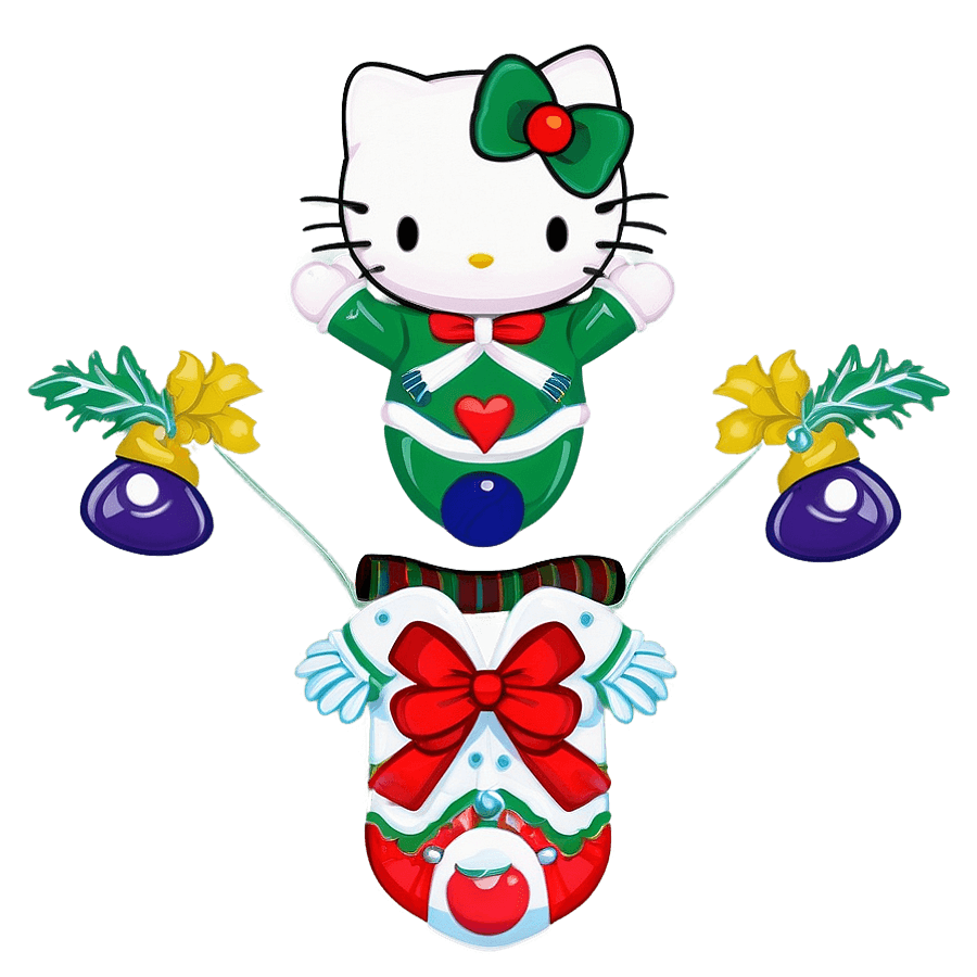 Hello Kitty Christmas Sweater PNG tej