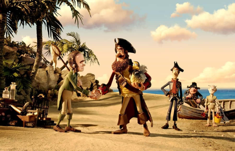 Apertode mãos no filme de Piratas Pirados.