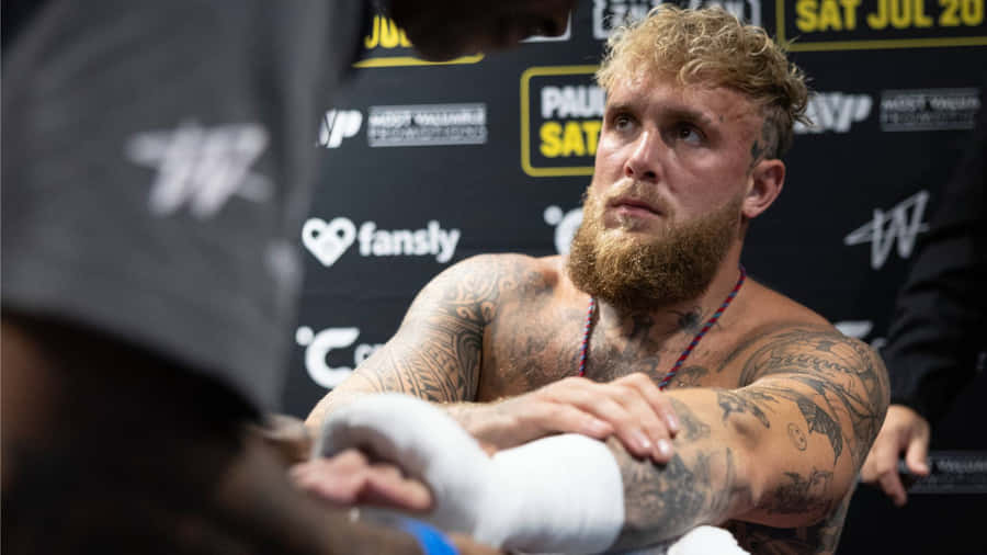 Jake Paul Vor dem Kampf Konzentration