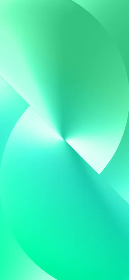 Iphone 13 Pro Max green split wallpaper