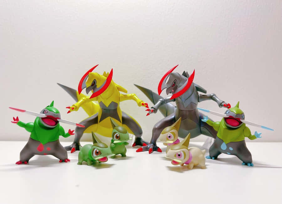 Figurasde Axew, Fraxure e Haxorus