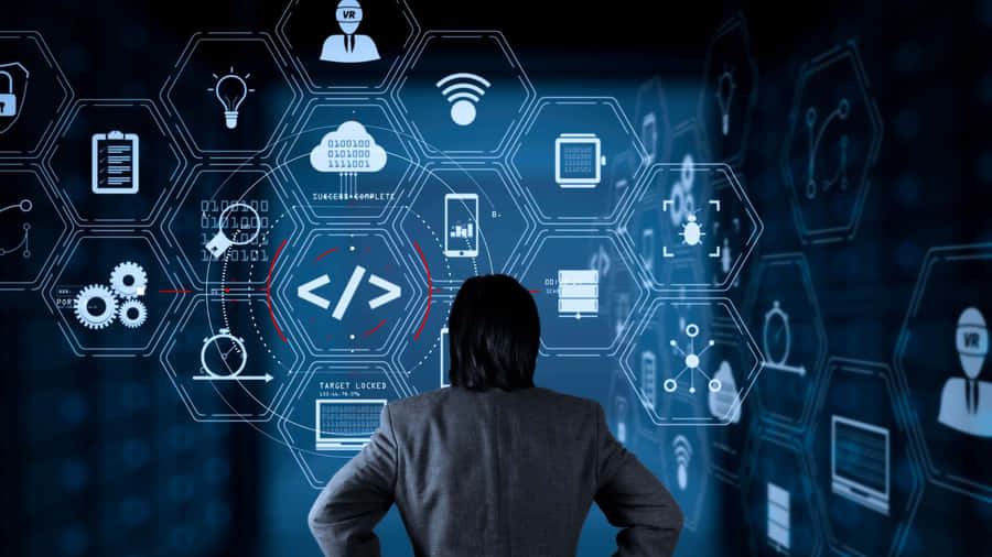 Concetto Futuristico di Sviluppo Software
