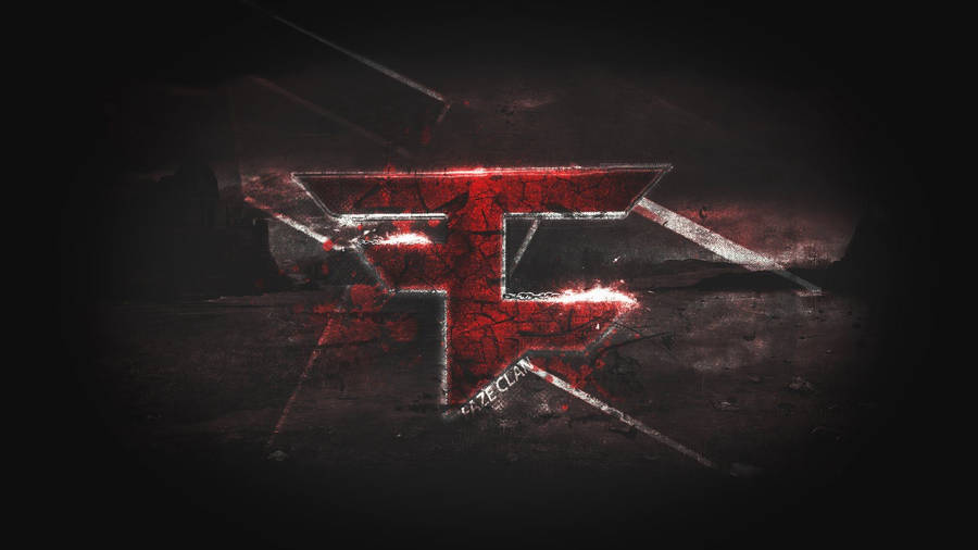 FazeClan Schwarzes Rotes Logo