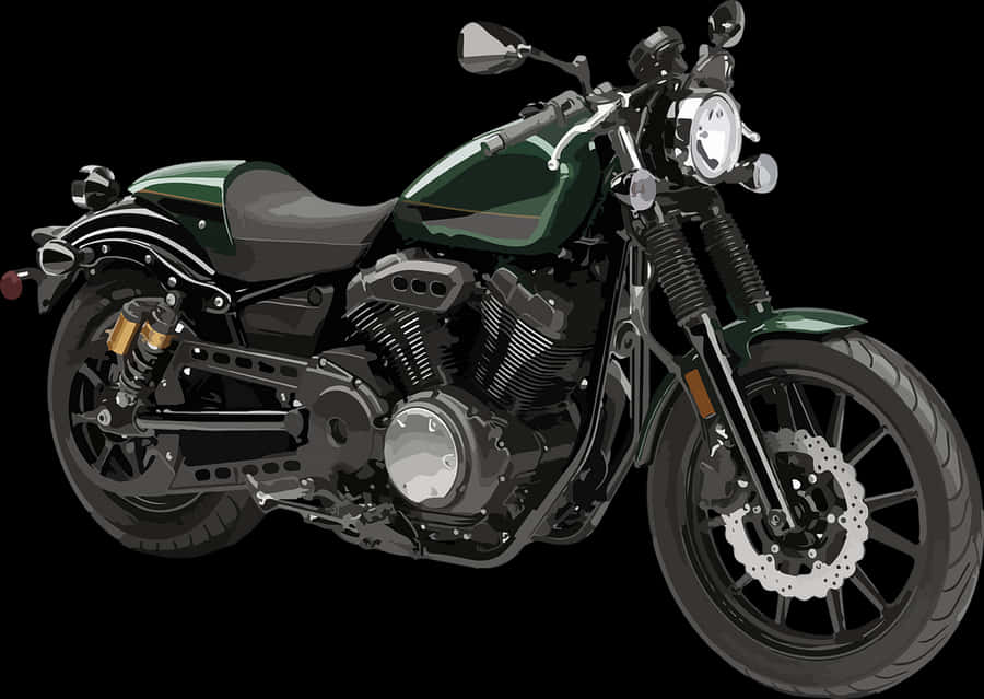 Motorcycle, Engine, Motor, A Motorcycle - Yamaha Bolt 950 2015, HD Png Download