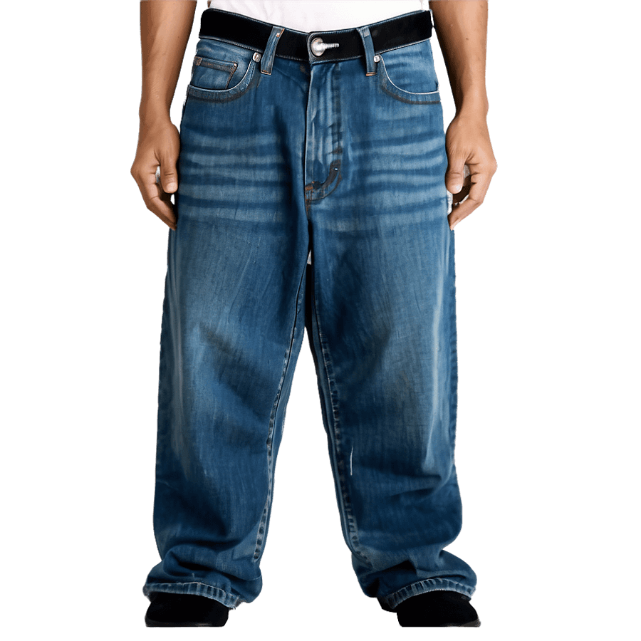 Baggy Jeans in Black PNG ini22