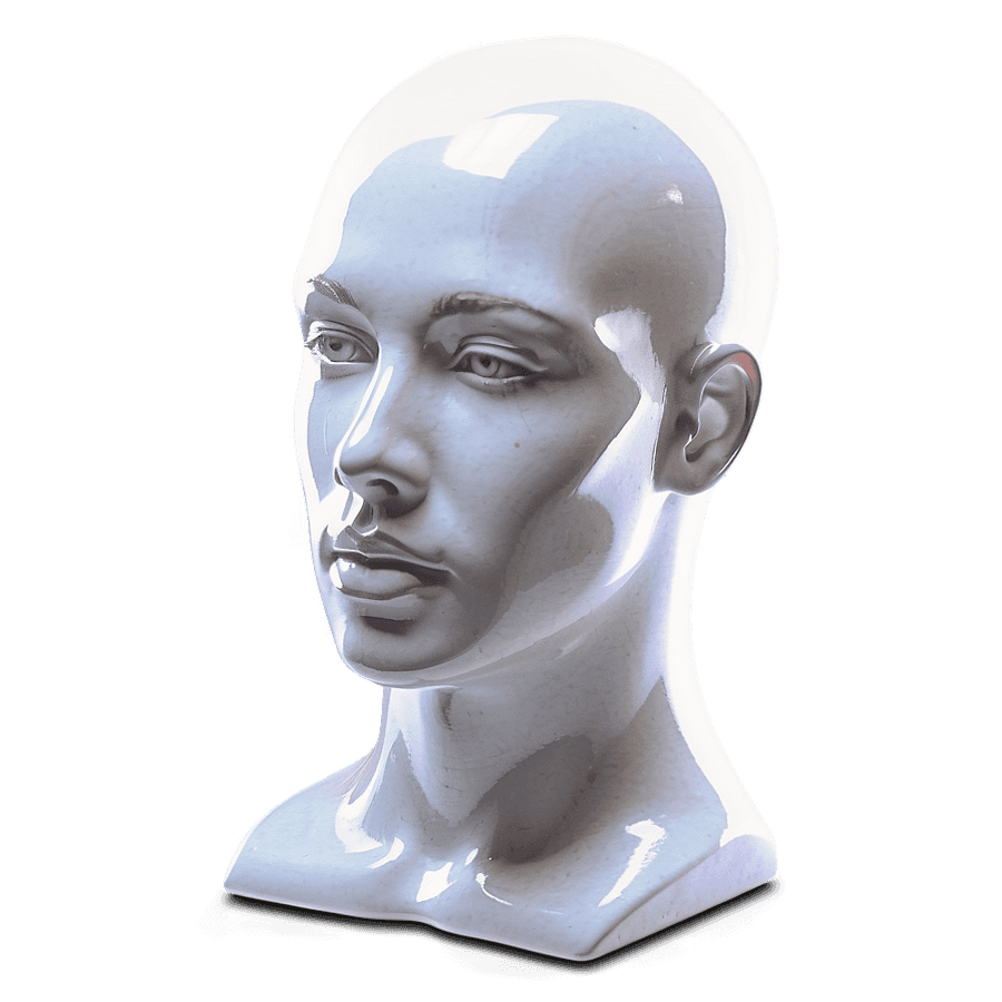 Mannequin Head with Neck Display PNG 06282024