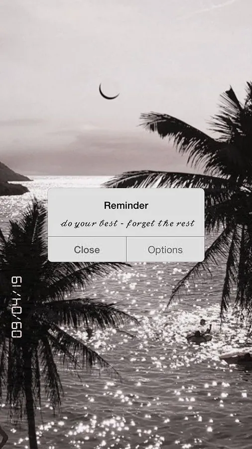 Aesthetic Reminder