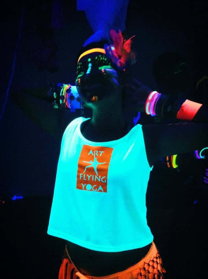 Performance de Dança Neon Brilhante